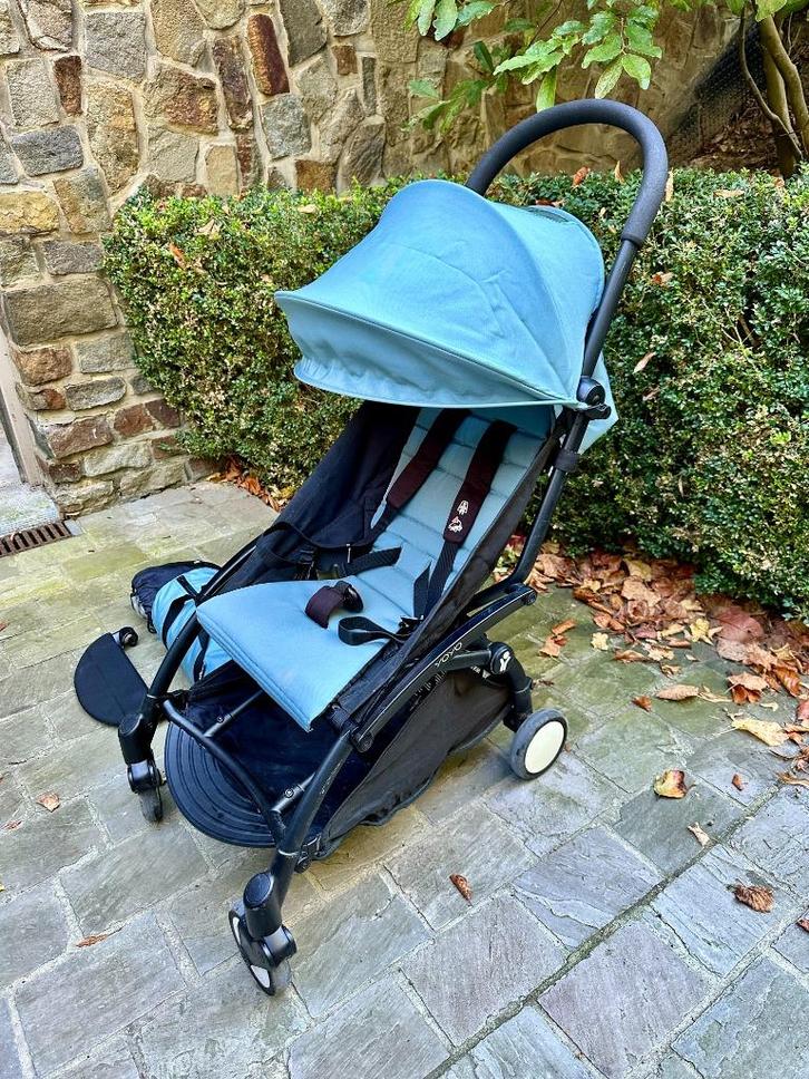 Yoyo babyzen poussette buggy Aqua + Accessoires, Kinderen en Baby's, Buggy's, Gebruikt, Overige merken, Regenhoes, Verstelbare rugleuning