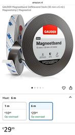 GAUDER Magneetband Zelfklevend Sterk 30 mm x 6 mMagneetstrip, Ophalen, Nieuw