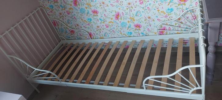 ikea meegroei bed, Kinderen en Baby's, Kinderkamer | Bedden, Gebruikt, Lattenbodem, Ophalen