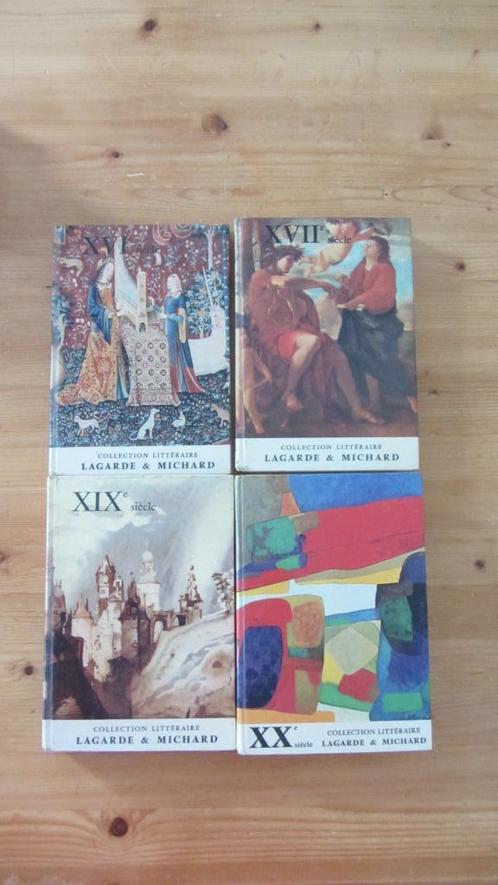 Lot de 4 livres de la collection littéraire Lagarde et Micha, Livres, Littérature, Utilisé, Belgique, Enlèvement ou Envoi