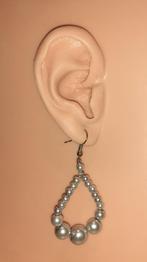 oorbellen hangers zilveren parels, Bijoux, Sacs & Beauté, Boucles d'oreilles, Autres matériaux, Pendantes, Envoi, Argent