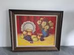 Zeer mooi schilderij op doek - stilleven, Antiek en Kunst, Kunst | Schilderijen | Klassiek, Ophalen of Verzenden