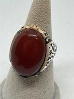 Prachtige zilveren herenring maat 20, Handtassen en Accessoires, Ringen, 20 of groter, Nieuw, Ophalen of Verzenden, Met edelsteen
