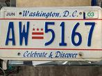 USA license plate Washington DC, Huis en Inrichting, Woonaccessoires | Tekstborden en Spreuken, Ophalen of Verzenden, Zo goed als nieuw