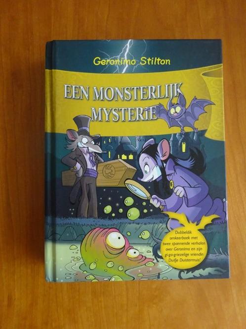 Geronimo Stilton omkeerboek 2in1 monsterlijk mysterie duifje, Boeken, Kinderboeken | Jeugd | onder 10 jaar, Zo goed als nieuw