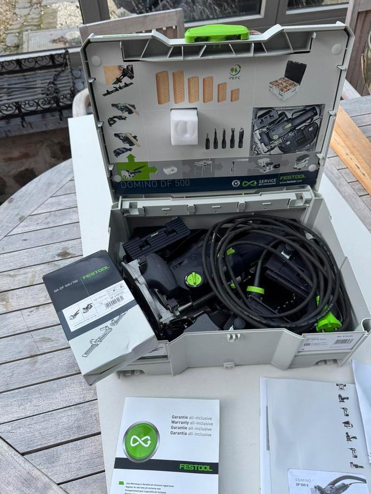 Festool Domino Deuvelfrees DF 500 Q-Plus + systainer 574325, Doe-het-zelf en Bouw, Gereedschap | Freesmachines, Nieuw, Elektrisch