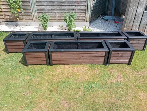 bloempotten,plantenbak, Tuin en Terras, Bloembakken en Plantenbakken, Zo goed als nieuw, Hout, 60 cm of meer, 60 tot 100 cm, Rechthoekig