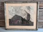 Ets Jos Van Hoof, Antiek en Kunst, Kunst | Etsen en Gravures, Ophalen of Verzenden