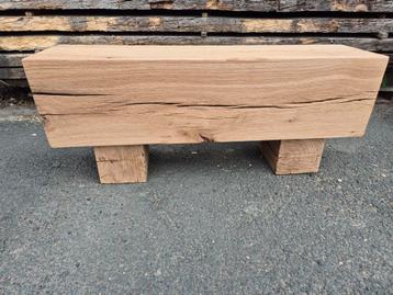 Massief eiken zitbank zitbalk tv meubel  beschikbaar voor biedingen