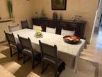 eetplaats ( tafel + stoelen + dressoir + halkast ), Ophalen, Gebruikt, 8 stoelen of meer