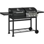 Gas en houtskool BBQ in 1 161 x 53 x 101 cm, Verzenden, Nieuw