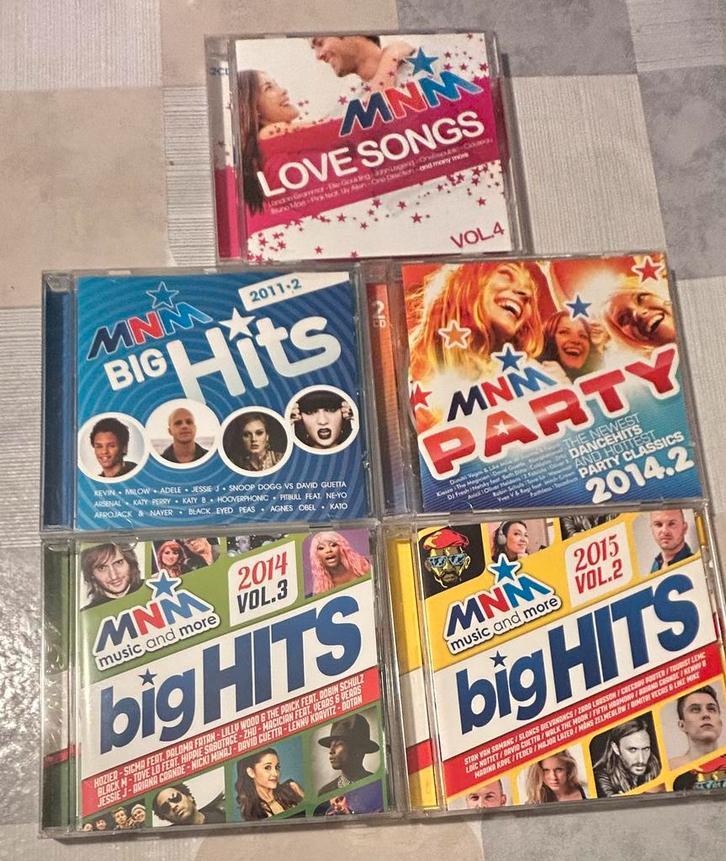 5 cd’s MNM big Hits, Party en Love Songs, Cd's en Dvd's, Cd's | Verzamelalbums, Gebruikt, Pop, Ophalen of Verzenden