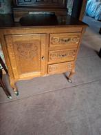 Vintage Petit meuble sur roulettes à remettre la poignée, Enlèvement