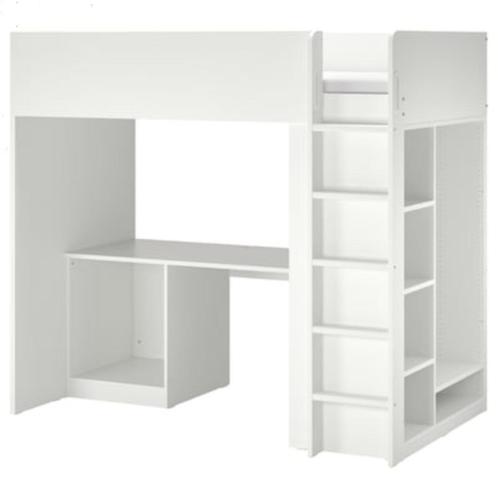 Lit mezzanine ikea smastad, Kinderen en Baby's, Kinderkamer | Stapelbedden en Hoogslapers, Zo goed als nieuw, Hoogslaper, Ophalen