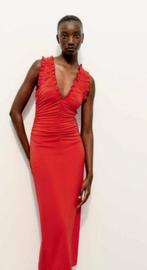 Nieuwe elegante rode jurk van Zara M, Ophalen of Verzenden, Nieuw, Rood, Onder de knie