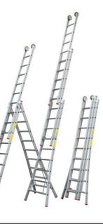 Verhuur: Transformeerbare ladder type T3, 3x13 treden (3x3m5, Nieuw, Ladder, Ophalen of Verzenden, 4 meter of meer