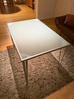 Glazen tafel / bureau IKEA, 100 à 150 cm, Comme neuf, Jusqu'à deux personnes, Enlèvement