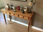 Console en teck, Huis en Inrichting, Tafels | Sidetables, Ophalen, Zo goed als nieuw, Teakhout
