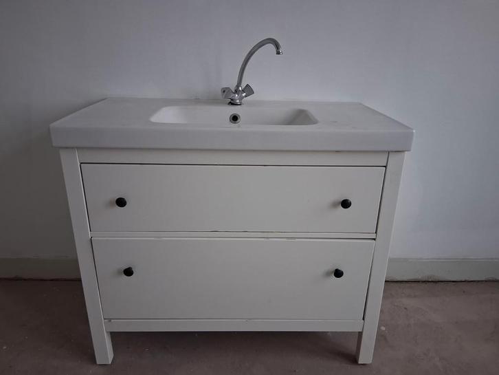 Meuble salle de bain + vasque Ikea Hemnes, Maison & Meubles, Salle de bain | Meubles de Salle de bain, Utilisé, Enlèvement