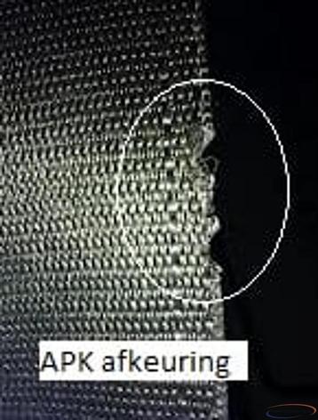 Gordel banden reparatie APK afkeur afgekeurd apk keuringen