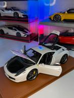 1/18 Ferrari 458 F. Alonso HotWheels Elite, Hobby en Vrije tijd, Modelauto's | 1:18, Ophalen of Verzenden, Zo goed als nieuw, Auto