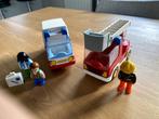 Ambulance et camion de pompier Playmobil, Complete set, Gebruikt, Ophalen
