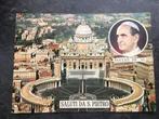 postkaart Rome Sint-Pieters plein - Paus Paulus PP VI, Verzamelen, Postkaarten | Buitenland, Ophalen of Verzenden, Italië