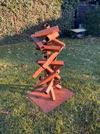 Industriële roestige sculptuur - Handgemaakte metalen kunst, Tuin en Terras, Tuinbeelden, Ophalen of Verzenden, Nieuw, Metaal