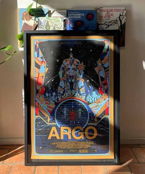 Zeefdruk “Argo” van Kilian Eng – Mondo-editie, Verzamelen, Posters, Zo goed als nieuw, Film en Tv, A1 t/m A3, Rechthoekig Staand