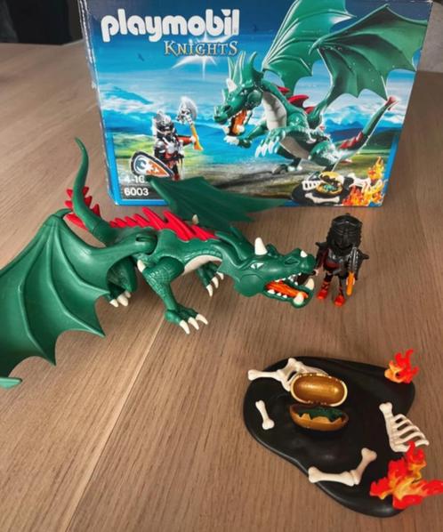Playmobil - 6003 – bouwspel – ridder + grote draak, Kinderen en Baby's, Speelgoed | Playmobil, Zo goed als nieuw, Ophalen of Verzenden