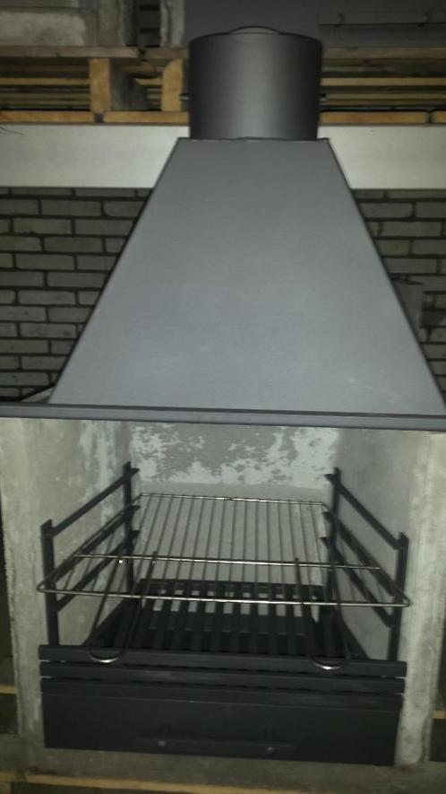 inbouwhaard chamotte vuurvast bbq haard grillehaard terras, Tuin en Terras, Buitenkeukens, Nieuw, Houtskool, Inbouw, Vrijstaand