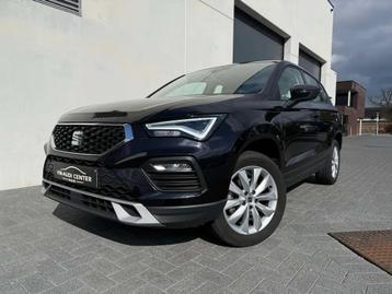 SEAT Ateca 1.5TSI STYLE 150PK DSG (bj 2023, automaat), Auto's, Seat, Automaat, 4 cilinders, Parkeersensor, Zwart