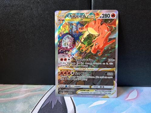 Charizard Vstar full art pokemon card, Hobby en Vrije tijd, Verzamelkaartspellen | Pokémon, Nieuw, Losse kaart, Foil, Ophalen of Verzenden