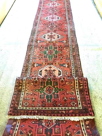 Loper tapijt-370x64cm (Karadja) Handgeknoopt Uit Perzie/Iran