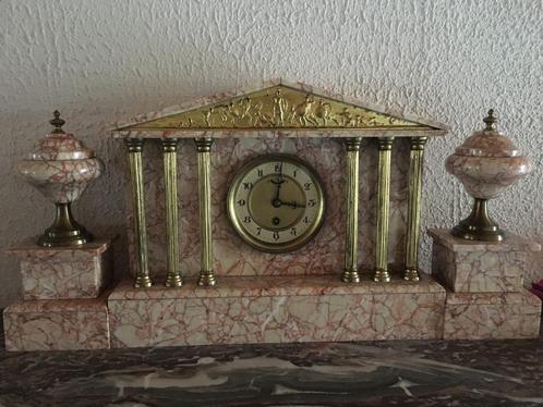 antieke marmeren schouw klok, Antiek en Kunst, Antiek | Klokken, Ophalen