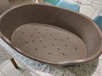 Hondenmand 70 cm, kleur taupe, proper, kleine gebruiksporen, Dieren en Toebehoren, Hondenmanden, Ophalen, Zo goed als nieuw, Polyester