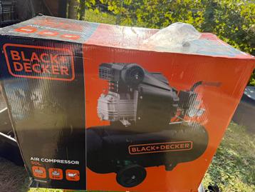 Nieuwe Black en Decker compressor 50ltr 8 bar beschikbaar voor biedingen