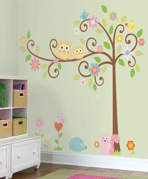 Krullende Boom XXL Muurstickers - VAN 49,95 VOOR 19,95!, Enfants & Bébés, Chambre d'enfant | Aménagement & Décoration, Neuf, Décoration murale