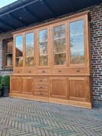 Teak buffetkast/vitrinekast GRATIS LEVERING, Huis en Inrichting, Kasten | Buffetkasten, Ophalen of Verzenden, Zo goed als nieuw