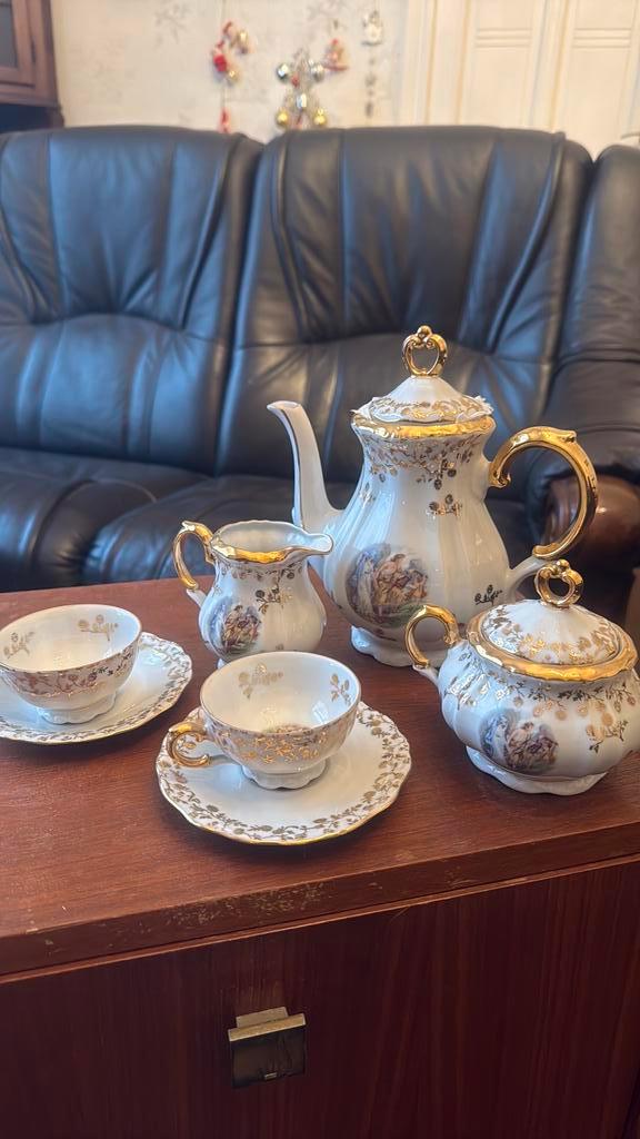 Vintage porseleinen set – Bareuther Bavaria, Antiek en Kunst, Antiek | Servies compleet, Ophalen