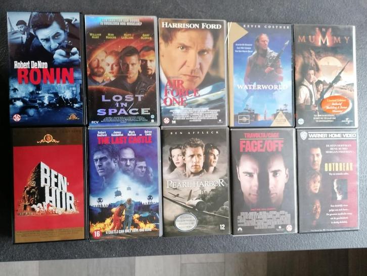 VHS, 10 vhs films, Cd's en Dvd's, VHS | Film, Zo goed als nieuw, Filmhuis, Ophalen of Verzenden