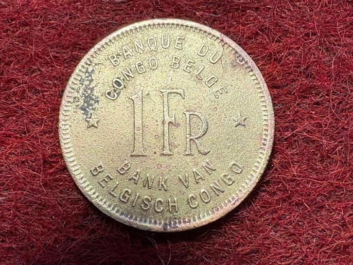 Belgisch Congo - 1 Frank 1944 (#038#), Postzegels en Munten, Munten | Afrika, Losse munt, Ophalen of Verzenden