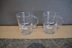 2 leuke tea-tassen, Ophalen of Verzenden, Overige stijlen, Kop(pen) en/of Schotel(s), Glas