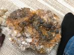 Calciet, kwarts, pyriet en spholérite (3,2 kg), Ophalen of Verzenden, Mineraal