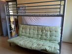 bed, Huis en Inrichting, Slaapkamer | Bedden, Ophalen, Gebruikt, Twijfelaar, Metaal