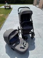 Mutsy Nio kinderwagen + reiswieg grijs en zwart, Kinderen en Baby's, Kinderwagens en Combinaties, Gebruikt, Met reiswieg, Mutsy
