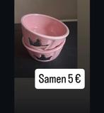 Twee mooie roze stenen kommetjes met kroontje 5€, Ophalen of Verzenden, Nieuw