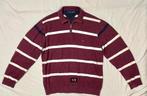 1/4 half zip sweater trui gestreept Tommy Hilfiger rood XL, Kleding | Heren, Tommy hilfiger, Maat 56/58 (XL), Zo goed als nieuw