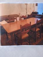 Eetkamer tafel met 4 stoelen in eik, Huis en Inrichting, Woonaccessoires | Schilderijen, Tekeningen en Foto's, Ophalen