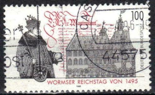 Duitsland Bundespost 1995 - Yvert 1605 - Rijksdag Worms (ST), Postzegels en Munten, Postzegels | Europa | Duitsland, Gestempeld